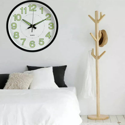12'' Luminous Wall Clock Glow In The Dark Home Modern Clock Silent Quartz Indoor Ausie Sales