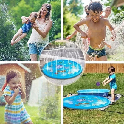 170CM Kids Inflatable Pool Sprinkler Water Mat Splash Spray Play Pad Toy Ausie Sales