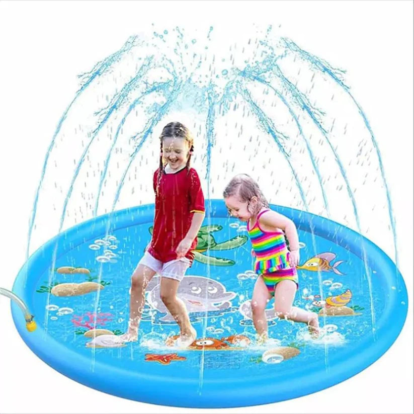 170CM Kids Inflatable Pool Sprinkler Water Mat Splash Spray Play Pad Toy Ausie Sales
