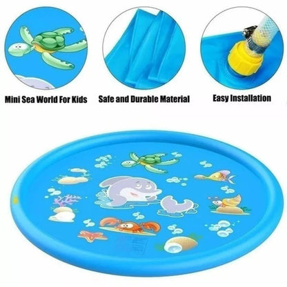 170CM Kids Inflatable Pool Sprinkler Water Mat Splash Spray Play Pad Toy Ausie Sales