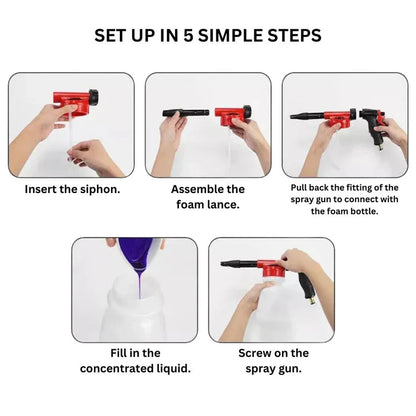 1L Snow Foam Lance Cannon Bottle Soap For Car Pressure Washer Gun Sprayer Hose Ausie Sales