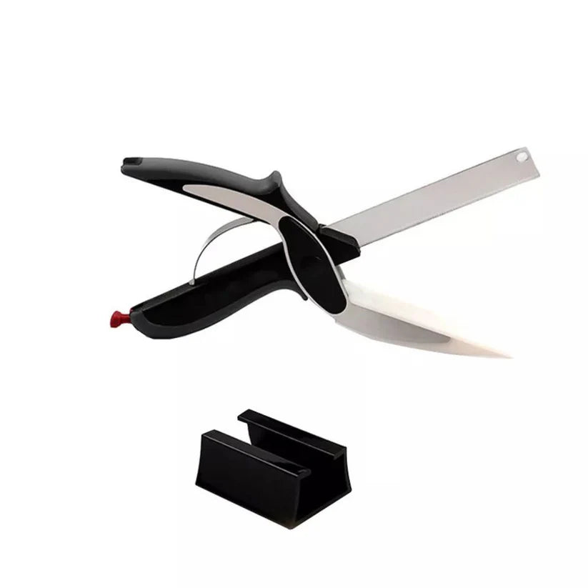 2-in-1 Knife Cutting Board Scissors Trendy Clever Crazy Tool Food Chopper Ausie Sales