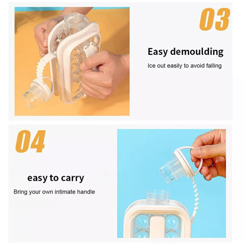 2-in-1 Portable Ice Ball Maker Cube Molds Kettle Cooling Ice for Cocktail Ausie Sales