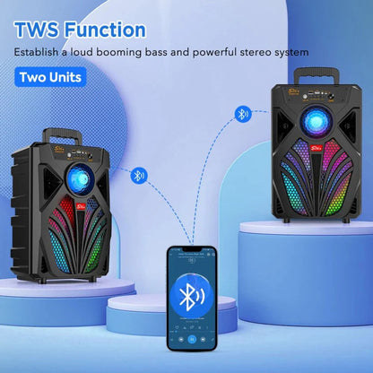 2000W Portable Bluetooth 5.0 Speaker Subwoofer Bass Sound Party Speaker Stereo Ausie Sales