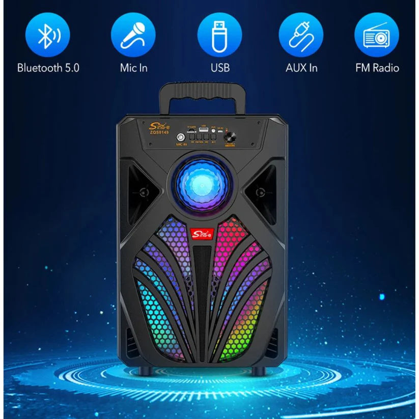 2000W Portable Bluetooth 5.0 Speaker Subwoofer Bass Sound Party Speaker Stereo Ausie Sales