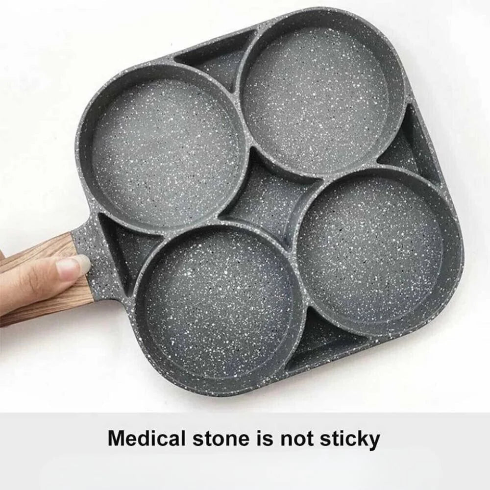 3/4-Hole Fried Egg Pancake Burger Non-Stick Frying Pan Breakfast Egg Maker Cook Ausie Sales