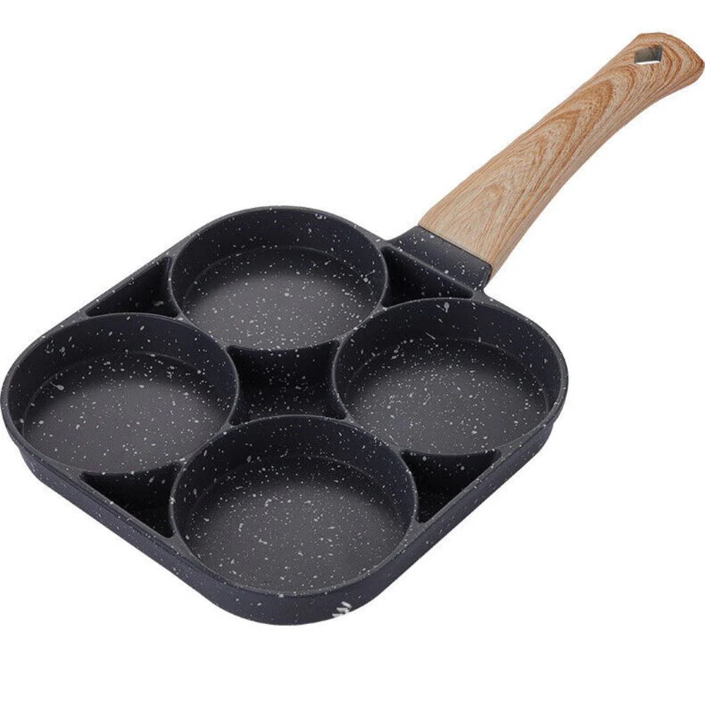 3/4-Hole Fried Egg Pancake Burger Non-Stick Frying Pan Breakfast Egg Maker Cook Ausie Sales