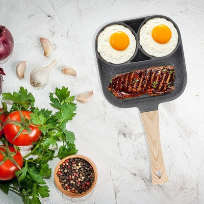 3/4-Hole Fried Egg Pancake Burger Non-Stick Frying Pan Breakfast Egg Maker Cook Ausie Sales
