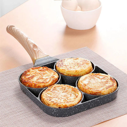 3/4-Hole Fried Egg Pancake Burger Non-Stick Frying Pan Breakfast Egg Maker Cook Ausie Sales