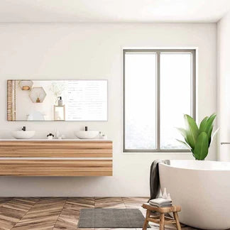 2M Adhesive Large Mirror Wall Sticker Roll Self Bathroom Room DIY Decor Stick On Ausie Sales
