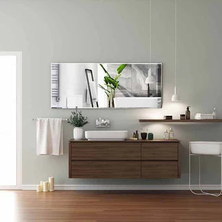 2M Adhesive Large Mirror Wall Sticker Roll Self Bathroom Room DIY Decor Stick On Ausie Sales
