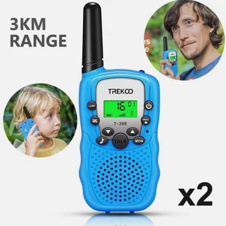 2PCS Kids Portable Walkie Talkie Birthday Gifts Parent-child Interaction Durable Ausie Sales