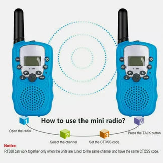 2PCS Kids Portable Walkie Talkie Birthday Gifts Parent-child Interaction Durable Ausie Sales