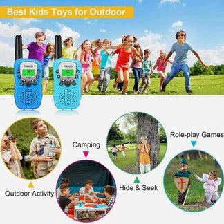2PCS Kids Portable Walkie Talkie Birthday Gifts Parent-child Interaction Durable Ausie Sales