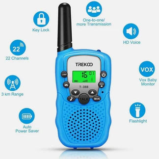 2PCS Kids Portable Walkie Talkie Birthday Gifts Parent-child Interaction Durable Ausie Sales