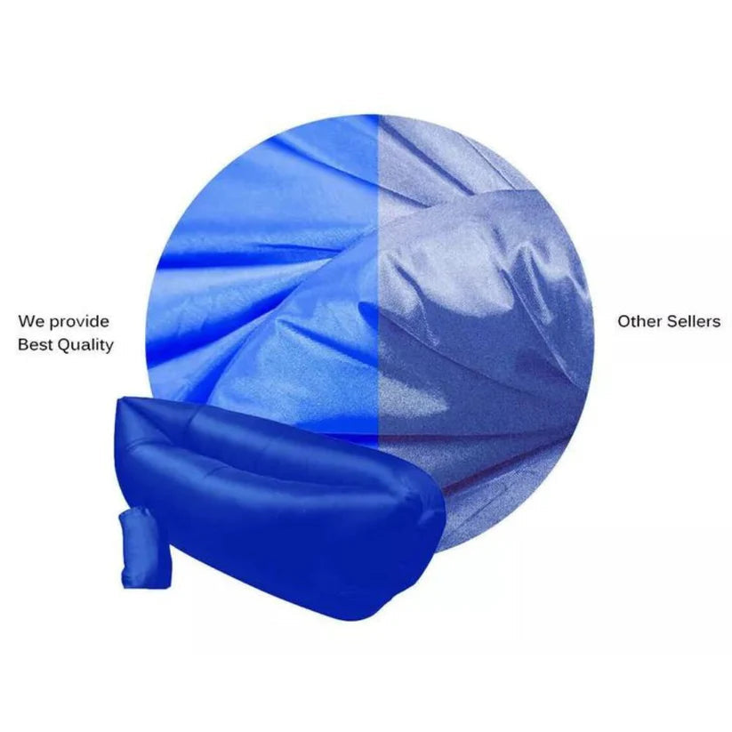 2X Fast Inflatable Lazy Lounge Camping Air Bag Beach Sleeping Sofa Bed hangout Ausie Sales