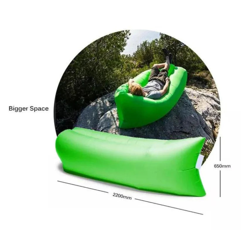 2X Fast Inflatable Lazy Lounge Camping Air Bag Beach Sleeping Sofa Bed hangout Ausie Sales