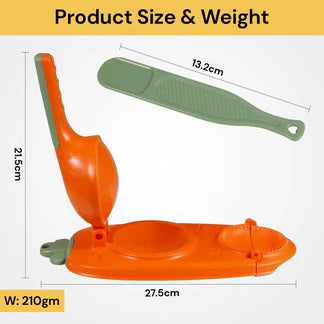 2 in 1 Dumpling Maker Skin Chapati Dough Press Machine Pastry Mould Tool Ausie Sales