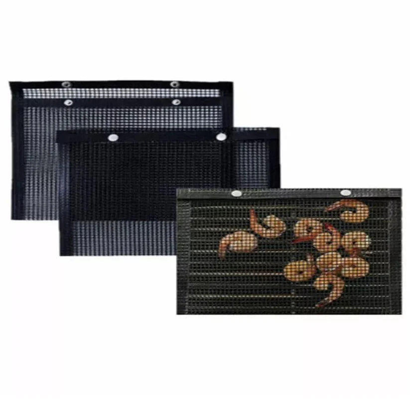 Reusable Barbecue BBQ Grill Outdoor Picnic Baking Net Bag Non-Stick Mesh Ausie Sales
