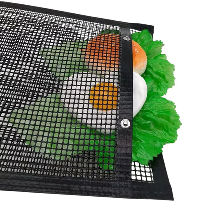 Reusable Barbecue BBQ Grill Outdoor Picnic Baking Net Bag Non-Stick Mesh Ausie Sales