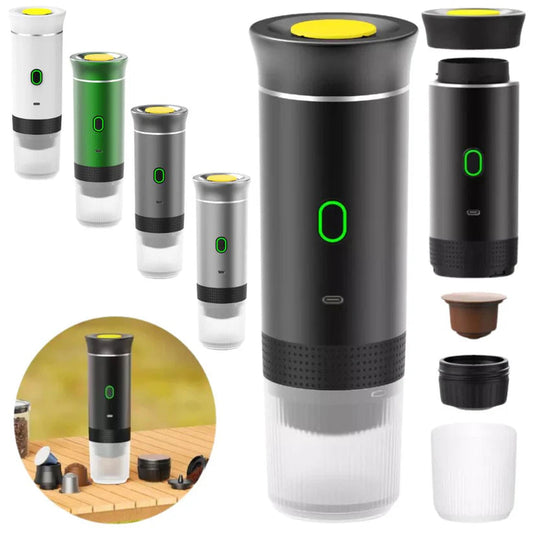 3-in-1 Coffee Maker Wireless Portable Espresso Machine for Car, Home & Camping Ausie Sales