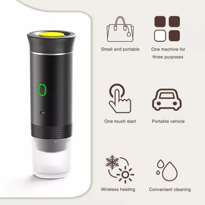 3-in-1 Coffee Maker Wireless Portable Espresso Machine for Car, Home & Camping Ausie Sales