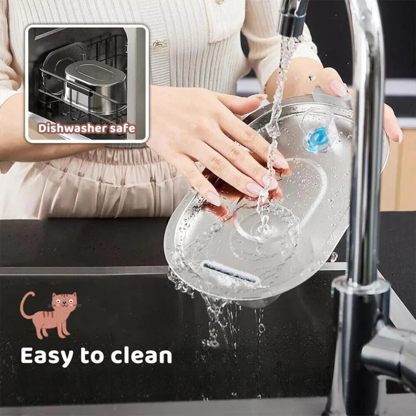 304 Stainless Steel Pet Water Fountain Dog Cat Drinking Dispenser Filter Feeder Ausie Sales