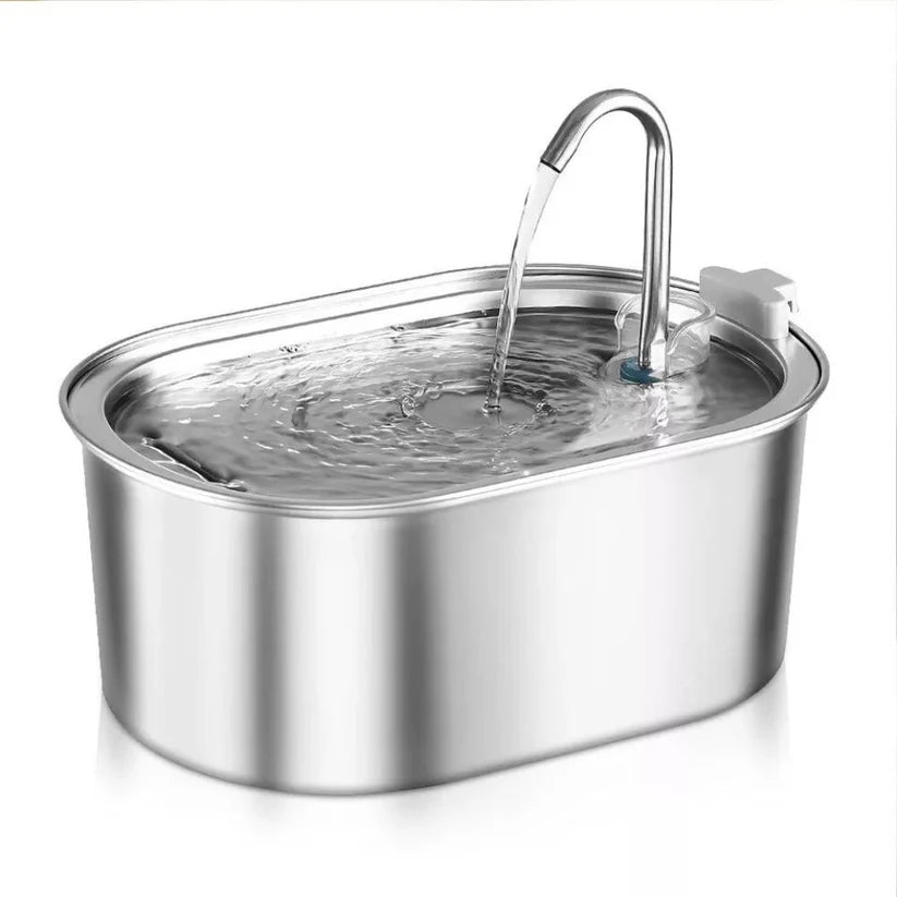 304 Stainless Steel Pet Water Fountain Dog Cat Drinking Dispenser Filter Feeder Ausie Sales