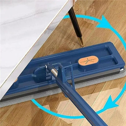360° Rotating 42CM Mop Wet Cleaning Magic Self Wringing Mop + Foldable Bucket Ausie Sales