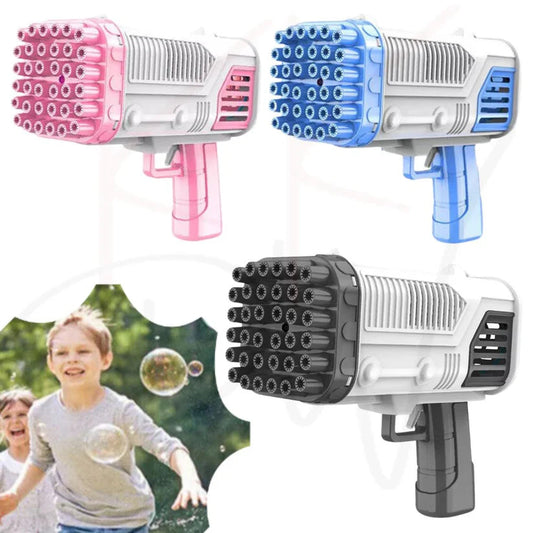 36 Holes Automatic Bubble Gun Bazooka Soap Water Bubble Machine Outdoor Party Ausie Sales