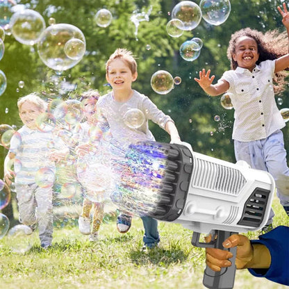 36 Holes Automatic Bubble Gun Bazooka Soap Water Bubble Machine Outdoor Party Ausie Sales