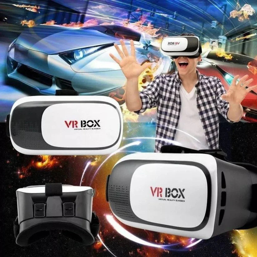 3D Virtual Reality Glasses VR Headset Box Helmet for Phone and Android phone Ausie Sales