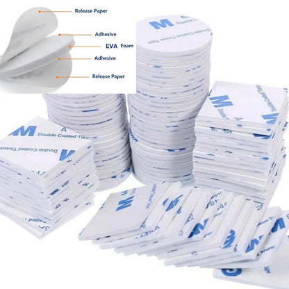 3M Double Sided Foam Sticker Tape Side Wall Car Self Adhesive Pads Round Square My Store