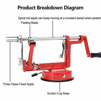 3 in 1 Apple Peeler Slicer Kitchen Tool Slinky Machine Fruit Slicer Cutter Corer Ausie Sales