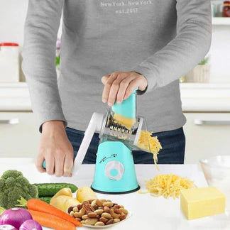 3 in 1 Vegetable Fruit Slicer Kitchen Chopper Cutter Shredder Food Manual Rotary Grater Ausie Sales