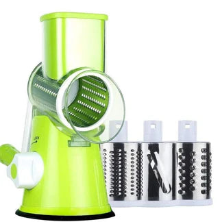 3 in 1 Vegetable Fruit Slicer Kitchen Chopper Cutter Shredder Food Manual Rotary Grater Ausie Sales