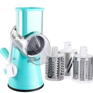 3 in 1 Vegetable Fruit Slicer Kitchen Chopper Cutter Shredder Food Manual Rotary Grater Ausie Sales