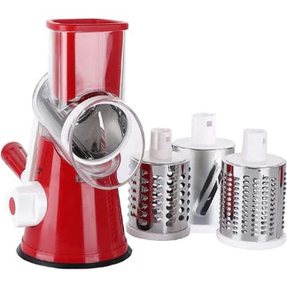 3 in 1 Vegetable Fruit Slicer Kitchen Chopper Cutter Shredder Food Manual Rotary Grater Ausie Sales