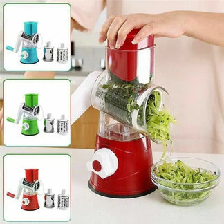 3 in 1 Vegetable Fruit Slicer Kitchen Chopper Cutter Shredder Food Manual Rotary Grater Ausie Sales