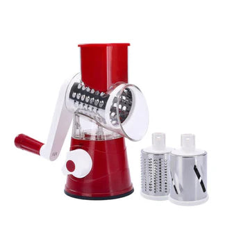 3 in 1 Vegetable Fruit Slicer Kitchen Chopper Cutter Shredder Food Manual Rotary Grater Ausie Sales