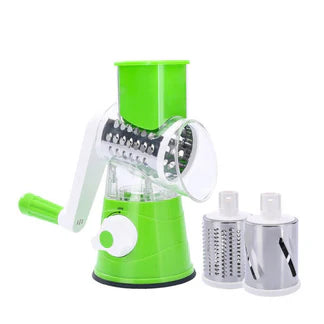 3 in 1 Vegetable Fruit Slicer Kitchen Chopper Cutter Shredder Food Manual Rotary Grater Ausie Sales