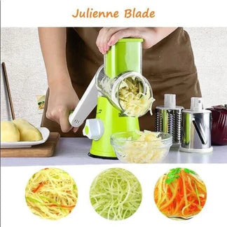 3 in 1 Vegetable Fruit Slicer Kitchen Chopper Cutter Shredder Food Manual Rotary Grater Ausie Sales
