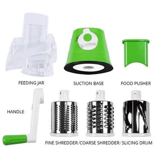 3 in 1 Vegetable Fruit Slicer Kitchen Chopper Cutter Shredder Food Manual Rotary Grater Ausie Sales