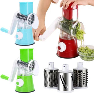 3 in 1 Vegetable Fruit Slicer Kitchen Chopper Cutter Shredder Food Manual Rotary Grater Ausie Sales