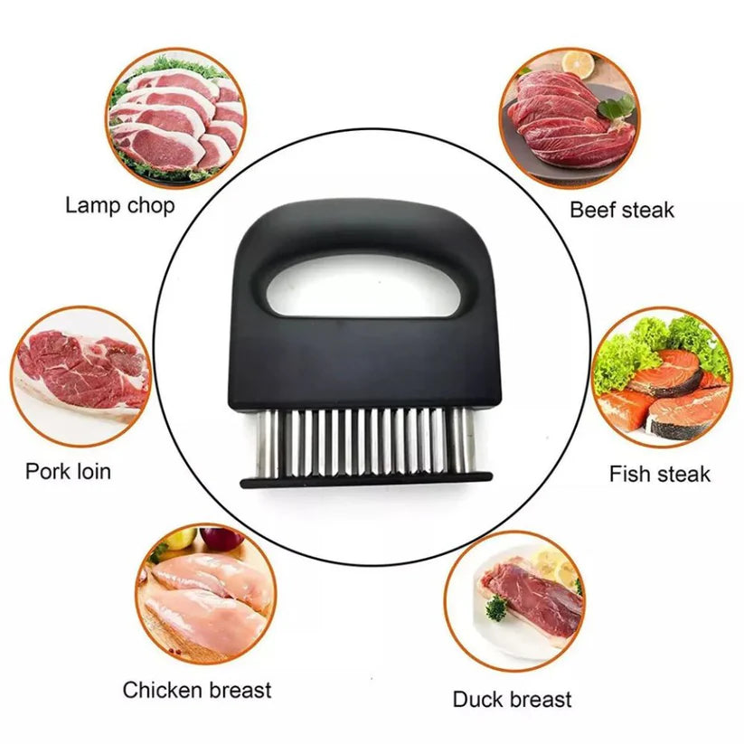 48-Blade Stainless Steel Meat Tenderiser Beef Jaccard Steak Chicken Pouch Hole Ausie Sales