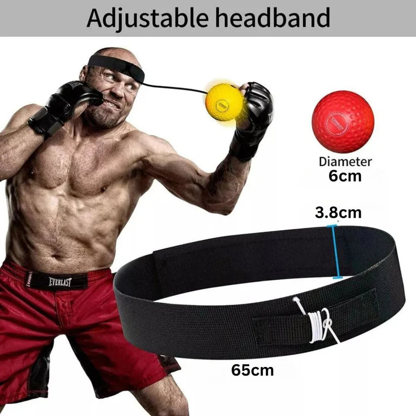 4 Ball Boxing Head Band Speedball Fight Training Reflex Speed Punch Exercise Ausie Sales