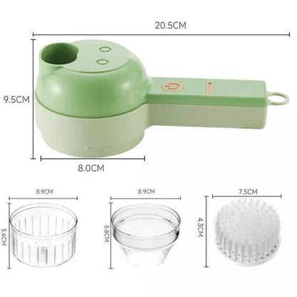 4 in 1 Mini Handheld Wireless Electric Vegetable Cutter Food Chopper Grinder Ausie Sales