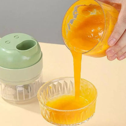 4 in 1 Mini Handheld Wireless Electric Vegetable Cutter Food Chopper Grinder Ausie Sales