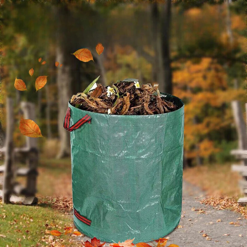 4x 270L Large Garden Waste Bag Reusable Leaf Rubbish Plant Grass Sack Carry Pack Ausie Sales