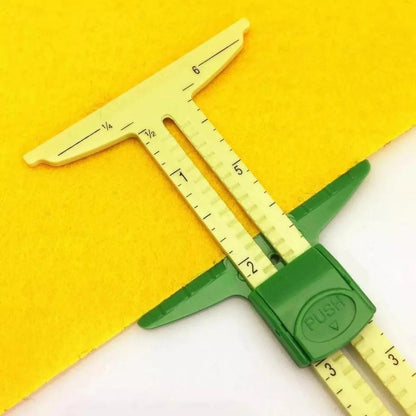 5-in-1 Sliding Gauge with No-Hassle Triangles Gauge Measuring for Sewing Ausie Sales